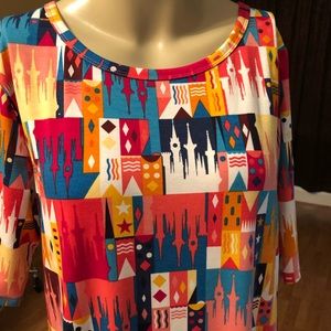 LULAROE Julia Disney castle dress XL